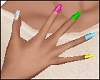 Multi Color Nails Hand