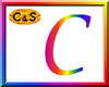 C&S Rainbow Letter C