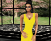 yellow backless gown