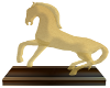 Gold horse statues