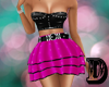 D Pink Pvc Rock Dress