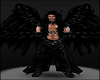Dark Angel Black Leather Outfit Large Wings Halloween Costumes