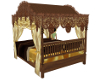 Lace Teak Canopy Bed