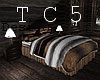 Attic bed with poses