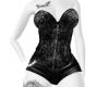 Corset Set shine black