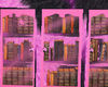 pink cheetah bookcase