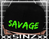 X SAVAGE GREEN SNAPBACK