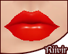 `R, Any Skin Lips, Red