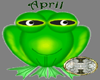 birthstone frog( april)