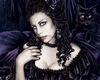 Gothic-lady black cat