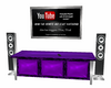 Tv stand YT player purp