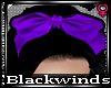 BW| Purple Hairbow