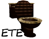 TOILET 204 BROWN/GOLD