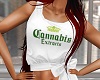 White Cannabis Tee