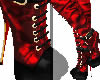 Black and Red Boots