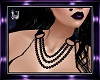 [I] Blk Pearl Necklace F