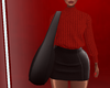 Red Sweater & Skirt