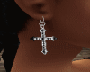 ! Silver Cross Earrings