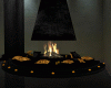 KK Fireplace W/Pillows