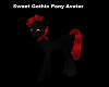 Sweet Goth Pony Avatar