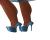 lightblue metallic heels