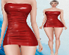 D : Latex Sexy Red Dress