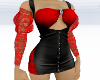 DJM Leather N lace Red