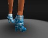 [MDF]sexy teal-wht boots
