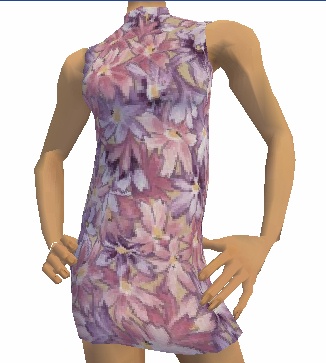 Lavender Floral Dress