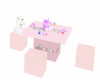 Pink elephant kids table