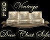 Vintage Deco Chat Sofa