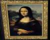 Mona Liza in gold frame