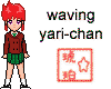 Waving Yari-chan