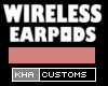 F Wireless Pods Rose