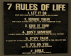 7 Rules of Life