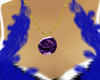 Purple Rose Pendant