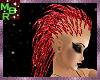 Red Rave Quill hair