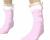 lacey pink socks