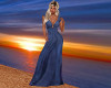 Liz BOHO Blue Dress