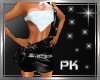 *PK* leather mini dress