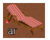 Pink Striped Lounger