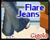 ~ Flare Jeans w/ Thong