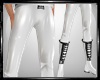 Latex White Pants-Boots