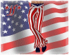 *jf* USA Striped Pants M