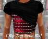 Crop Top Neon Red