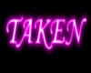 TAKEN HEAD SIGN PINK