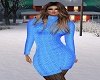 Lt Blue Sweater Dress RL