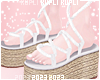 $K White Rope Sandals