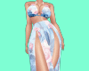 K. Blue Floral Sun Fling