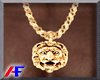 AF. Gold Lion Head Chain